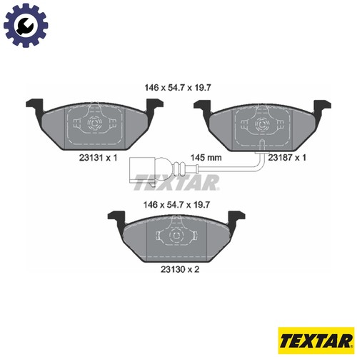 Brake pad set - brake, disc