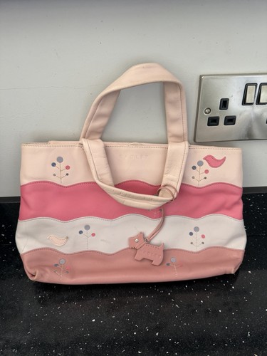 Radley pink leather handbag - pink,