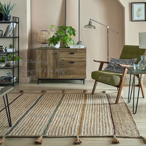 Multicolor rugs jute - multicolor,