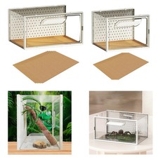 Reptile Terrarium Ventilation Design Enclosure Cage for Spiders Geckos Snake