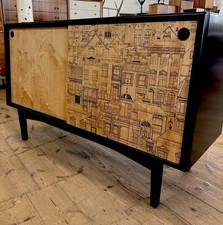 retro vintage sideboard Birch ply 1950s 60s Heals Rare Design