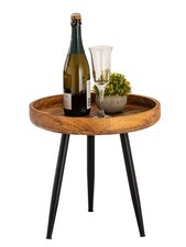 Side Table Wooden Round Coffee
