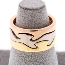 Georg Jensen Fusion Ring 3 piece K18WG K18YG K18PG 12 Used  Number S 157992