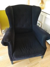 Stunning Black Velvet Wingback