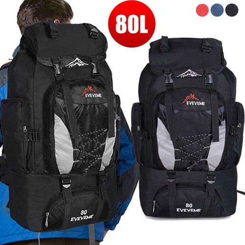 80l hiking camping backpack - camping,