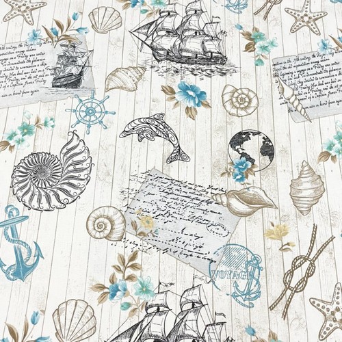 Nautical upholstery fabric - nautical,