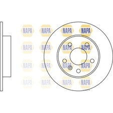 2x Brake Discs Solid For