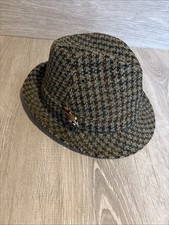 Dunn & Co Scotch Tweed Fedora Hat The Vintage And Fly Trilby Size In Description