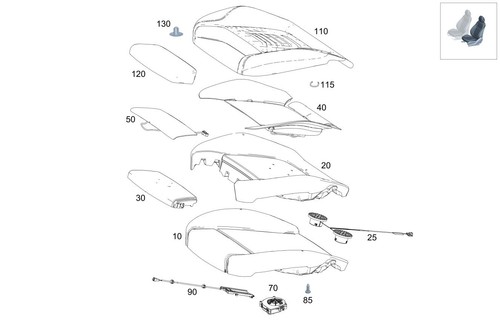 Mercedes benz genuine - genuine, seat