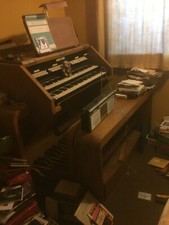 COMPTON MELOTONE Vintage tone wheel generator organ &Art Deco speaker housing