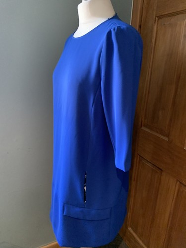 Zara cobalt blue shift dress - shift,