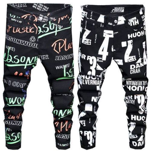 Mens denim punk printed - mens,