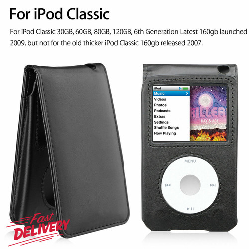 Black leather case cover - leather,