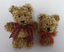 KNITTING PATTERN SMALL TEDDY BEARS  - STEVE AND DANNO-  eyelash yarn
