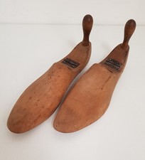 Pair vintage wooden shoe - pair,