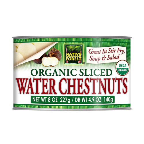 Organic sliced water chestnuts - organic,