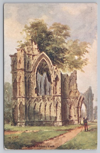 Postcard antique art marys - art,
