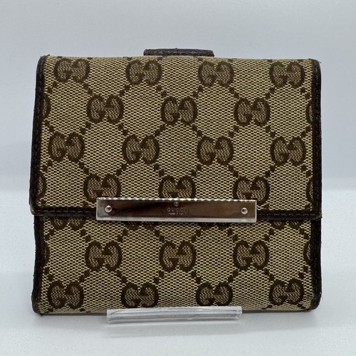 Gucci canvas bifold wallet - canvas,