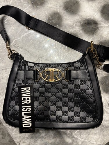 River island black shoulder - island,