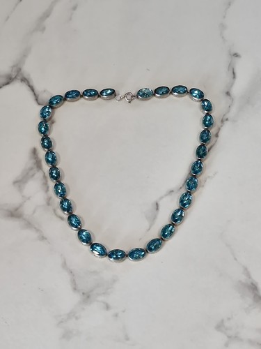 Vintage art deco blue paste - vintage,