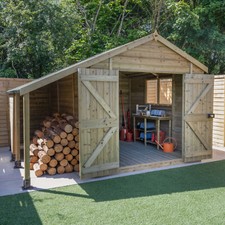 Garden Shed Log Store 10x8