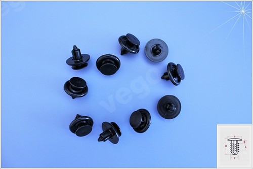 20x fender mounting clip - 20x,