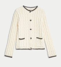ex M&S Cable Knit Cardigan