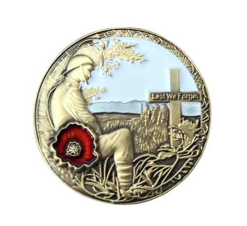 Purple poppy enamel pin - enamel,