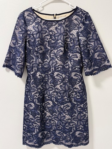 Eliza navy floral lace - j,
