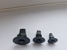 Halfords Advanced Ratchet Spanner Socket Adaptor Set 1/4" 3/8" 1/2" BLACK 