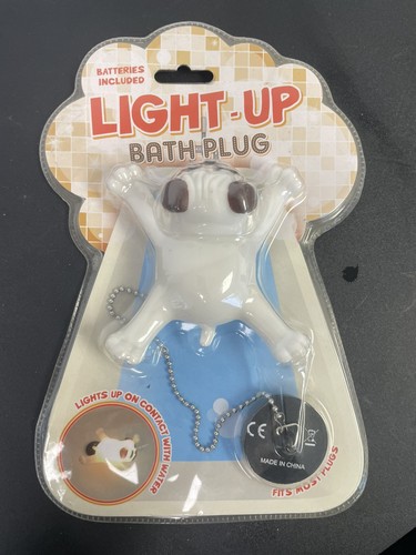 Light pug dog bath - bath, plug