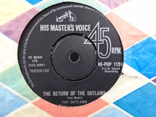 THE OUTLAWS " THE RETURN OF THE OUTLAWS " Or. UK HMV JOE MEEK EX+ COND.IN Or.SL.