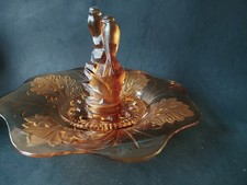 Walther Art Deco amber glass