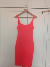Zara Coral Pink Bodycon Midi