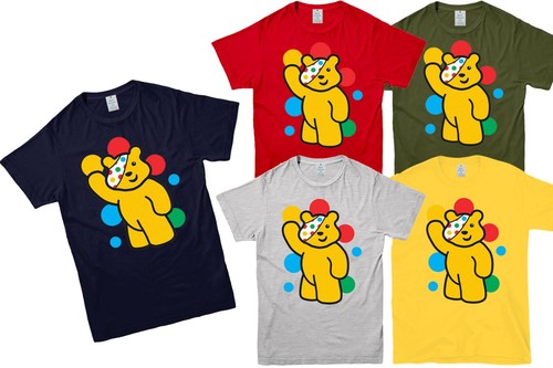 Spotty waving pudsey bear kids - spotty,