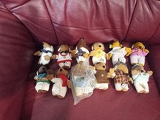 McDonald's Wombles - Complete Set Of 12 Small Plushes - 1999