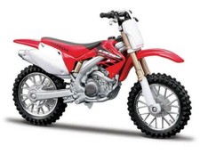Bburago 1:18 Honda CRF 450 Toy Model Motocross Motorbike Dirt Bike Scrambler Red