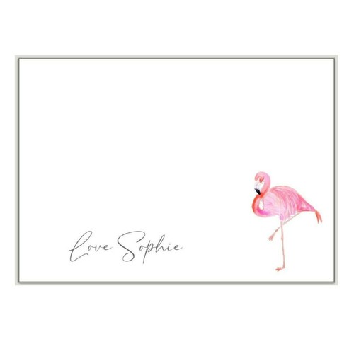 Flamingo personalised note - personalised,