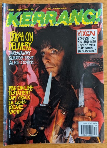 Alice cooper kerrang issue - alice,