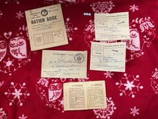 Joblot Of WW2 Ration Book 