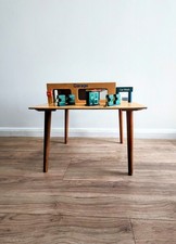 Mid century educational toy garage coffee table bespoke atomic vintage retro