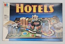 Vintage 1987 Milton Bradley MB HOTELS Real Estate Money Board Game 100% Complete