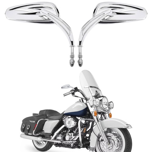 Chrome motorcycle rearview - 2x,