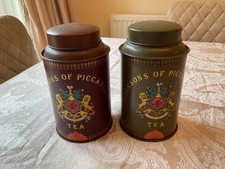 vintage Jacksons of piccadilly tea tins