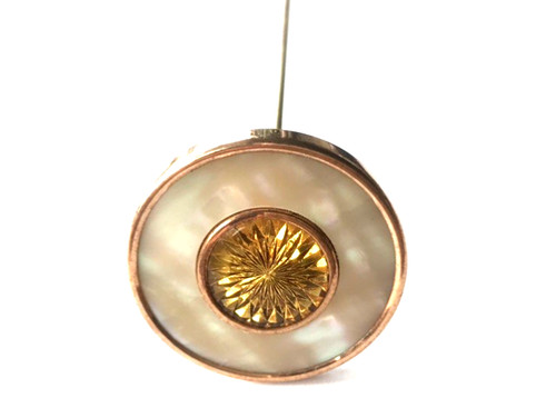 Hatpin vintage mother pearl - vintage,