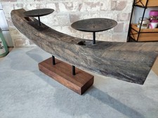Rustic candle holder - rustic, holder.