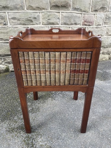 Antique mahogany bedside table - antique,