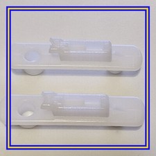 147191 x 2 IKEA Plastic Drawer Rail, Besta in White