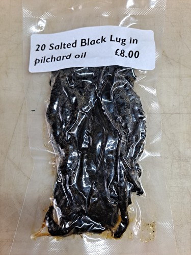 Salted black lug with pilchard - salted,