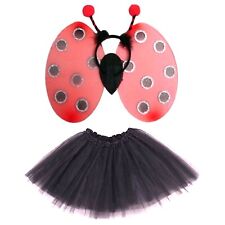 Ladybird Fancy Dress Wings & Tutu Costume Set World Book Day Outfits